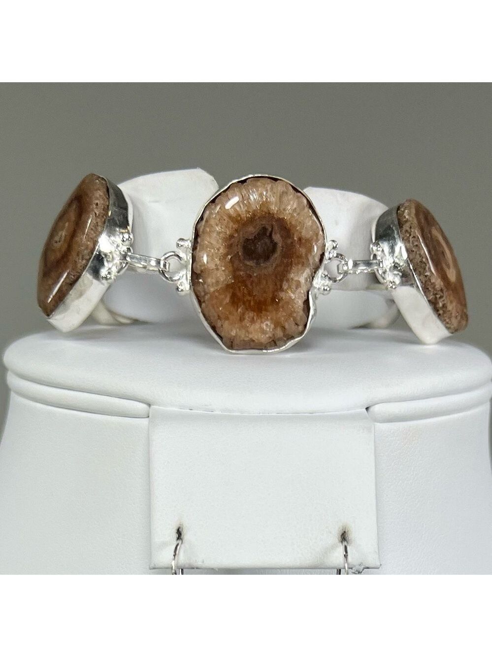 Solar Add on Item - Brown Solar Quartz 925 Bracelet